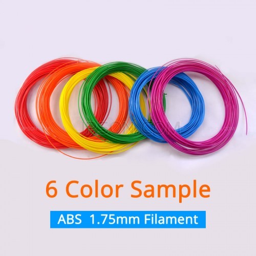 ABS Filament 1.75mm 6 Colors Sample for 3D Printer Pen Plastic Reprap /  Wanhao / Makerbot in 3D Filaments for Sale